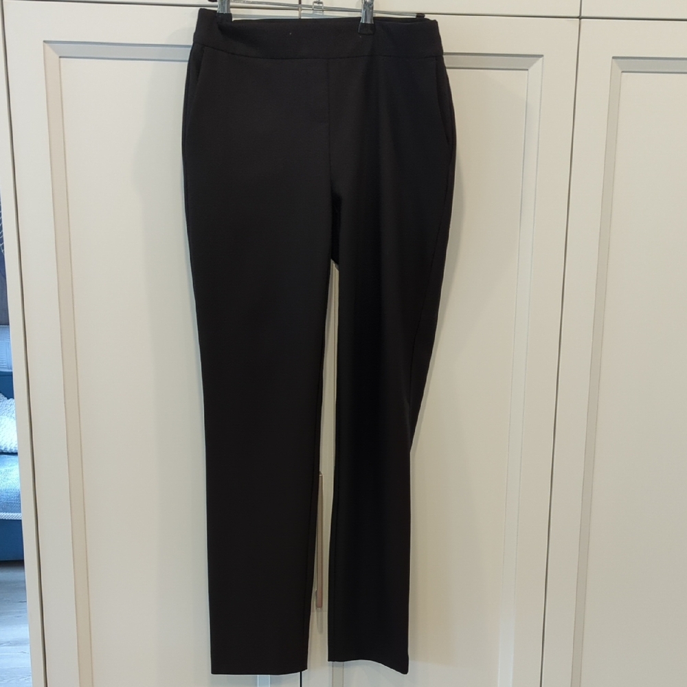 Hilary Radley Classic Black Straight Leg Pants